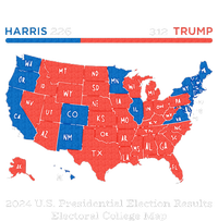 2024 U.S Presidential Election Results College Map Softstyle Adult Sport Polo