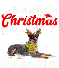 This Is My Christmas Pajama Australian Cattle Dog High Crown Mesh Back Trucker Hat