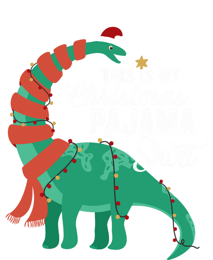 This Is My Christmas Pajama Dinosaur Brontosaurus Xmas Long Sleeve T-Shirt