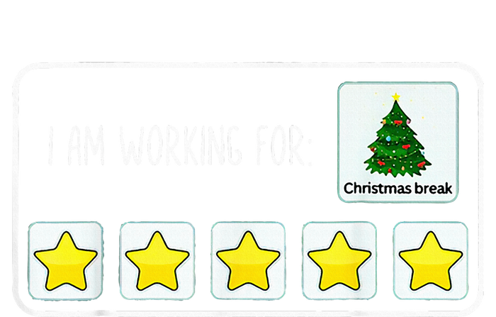 IM Working For Christmas Break 5 Stars Christmas Teacher Women's T-Shirt