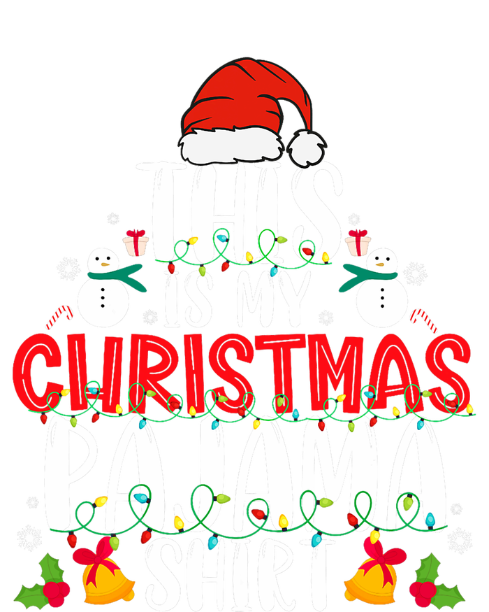 This Is My Christmas Pajama Xmas Family Christmas 2024 Women's Racerback Tank