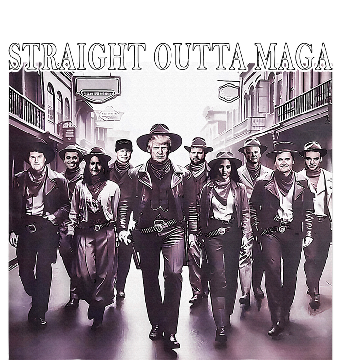 Straight Outta Maga Funny Trump 2024 T-Shirt