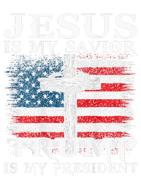 Jesus Is My Savior Trump Is My President American Flag 2side Snapback Five-Panel Rope Hat