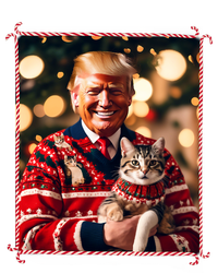 Funny Trump Christmas Sweater For Cat Lovers Sweatshirt