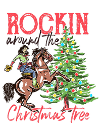 Rockin Around The Christmas Tree Western Cowboy Cowgirl Crop Fleece Hoodie