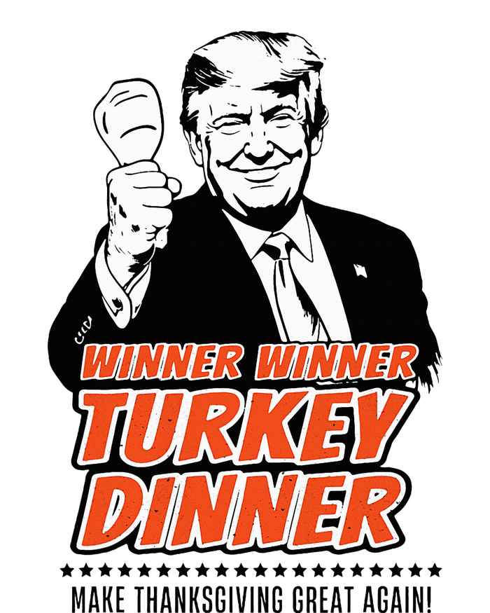 Trump Winner Funny Winner Turkey Dinner Thanksgiving Knit Cap Winter Beanie