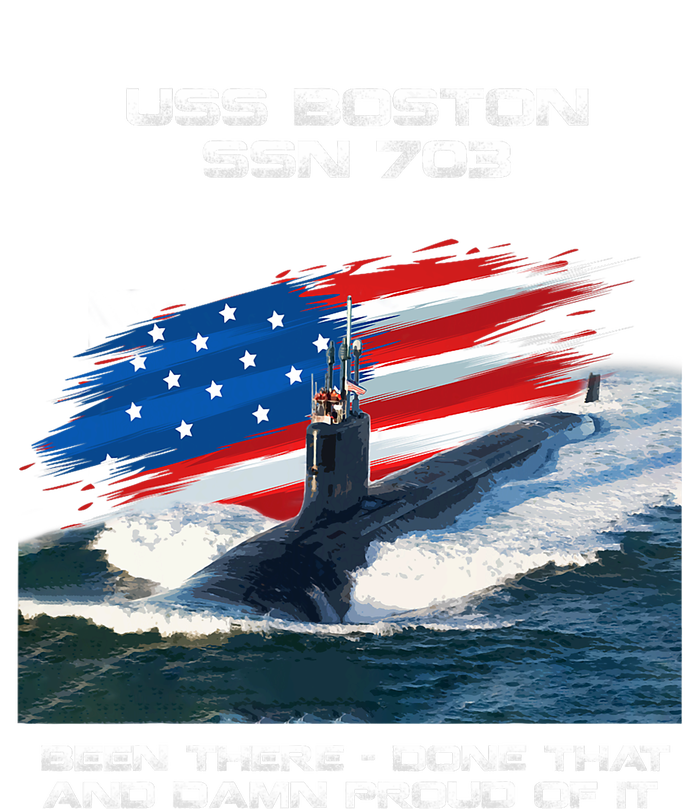 Uss Boston Ssn703 American Flag Submarine Veteran Xmas Flat Bill Trucker Hat