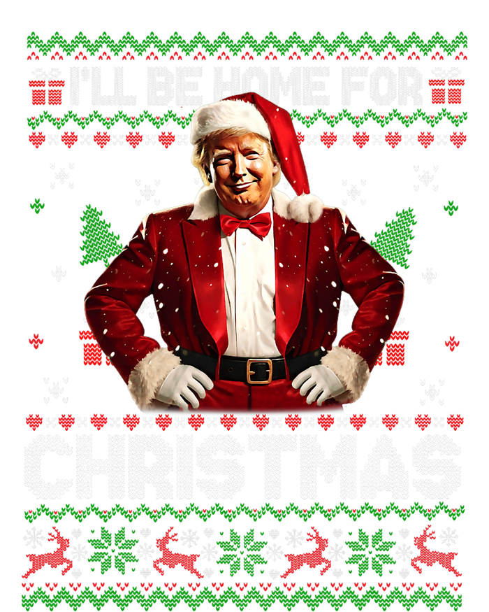 ILl Be Home For Christmas Xmas Trump Pajamas Holiday Santa T-Shirt