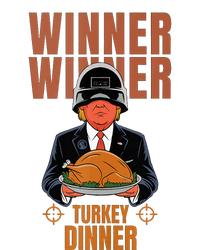 Humor Funny Trump Winner Winner Turkey Dinner Thanksgiving Garment-Dyed Fleece Hoodie