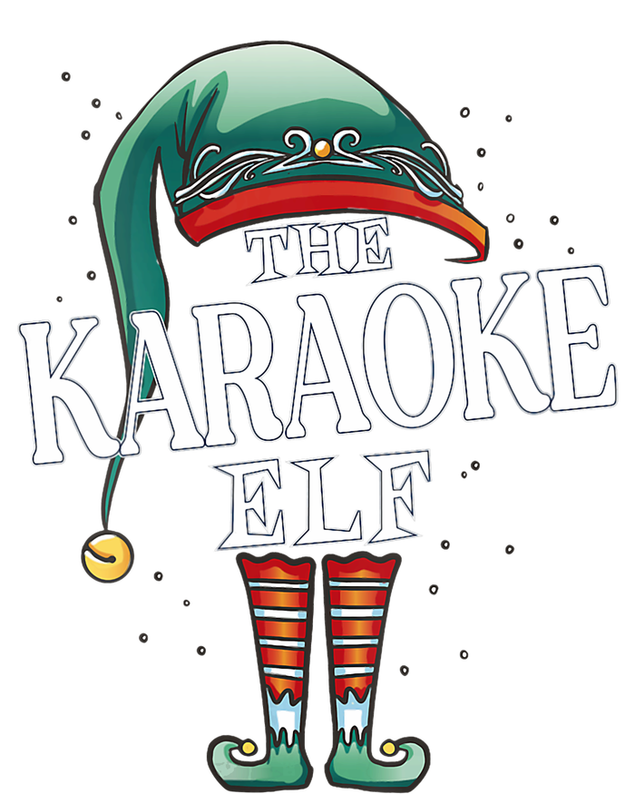 Karaoke Elf Christmas Group Xmas Pajama Party Vneck Canvas