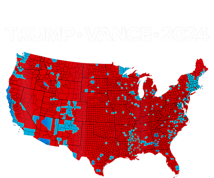 Retro Vintage Trump Vance 2024 Electoral Map T-Shirt