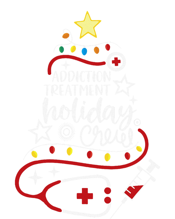 Substance Abuse Nurse Tech Addiction Treatment Holiday Crew T-Shirt