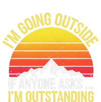 Outstanding Outside If Anyone Asks Funny Hiking Mountain Softstyle Adult Sport Polo