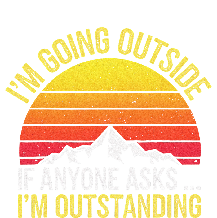 Outstanding Outside If Anyone Asks Funny Hiking Mountain Softstyle Adult Sport Polo