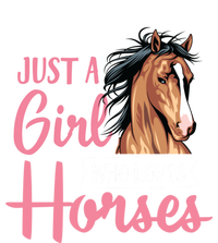 Just A Who Loves Horses Cute Horseback Riding Lesson Gift Tall T-Shirt