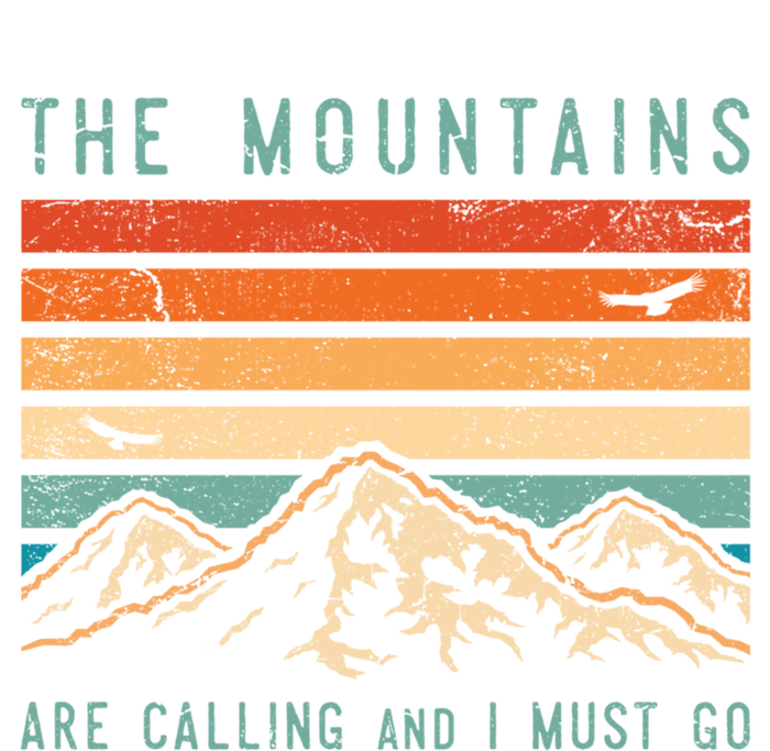 Mountains Are Calling And I Must Go Retro Vintage 80s Mountain Gift Toddler Hoodie