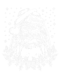 Bigfoot Santa Claus Flat Bill Trucker Hat