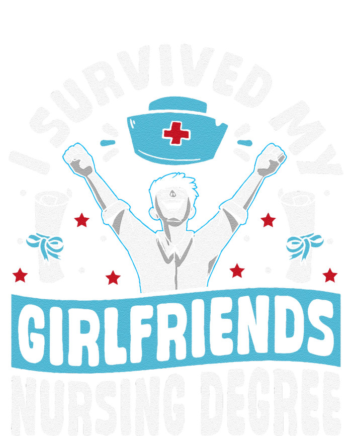 Nurse Graduation I Survived My Girlfriends Nursing Degree Softstyle Adult Sport Polo