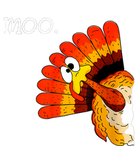 Turkey Moo Funny Thanksgiving Kids T-Shirt