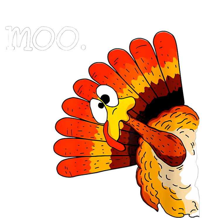 Turkey Moo Funny Thanksgiving Kids T-Shirt