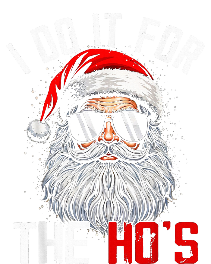 I Do It For The Hos Inappropriate Christmas Santa Face Tote Bag