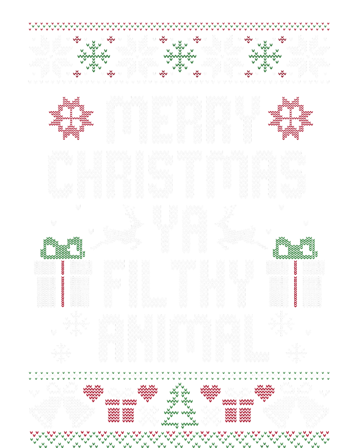 Merry Christmas Animal Filthy Ya Xmas Ladies Essential Flowy Tank