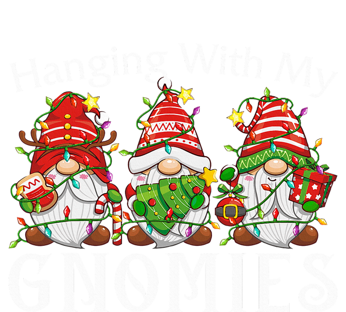 Hanging With My Gnomies Family Christmas Pajamas Pom Pom 12in Knit Beanie