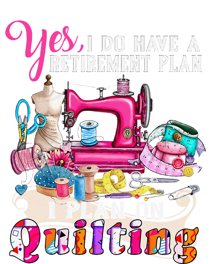 Sewing Quilting Retirement Plan Quilt Sayings Sewer Quilters Cooling Performance Crew T-Shirt