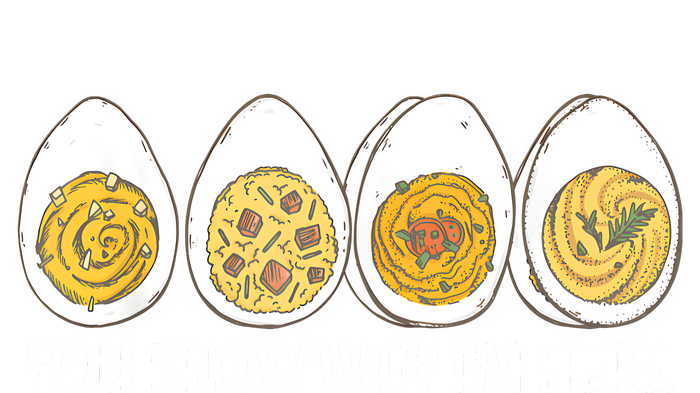 Thanksgiving Dinner Deviled Egg You Know Why Im Here T-Shirt