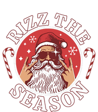 Punk Rock Retro Rizz The Season Funny Santa Clause Rizzler Ladies Long Sleeve Shirt