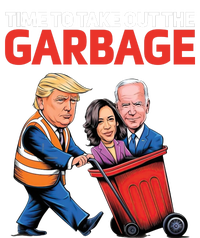 Time To Take Out The Garbage Funny Trump Anti Harris Biden Insulated Varsity Jacket