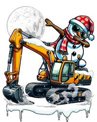 Dabbing Snowman On Excavator Truck Christmas Driver Lover Sustainable Beanie