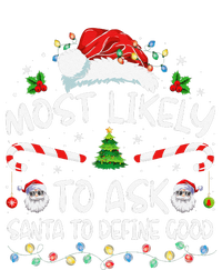 Most Likely To Ask Santa To Define Good Family Christmas Gift Women's Flannel Pajama Set