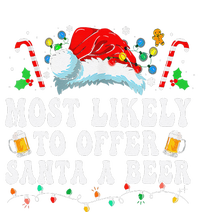 Most Likely To Offer Santa A Beer Funny Drinking Christmas Gift Toddler Fine Jersey T-Shirt