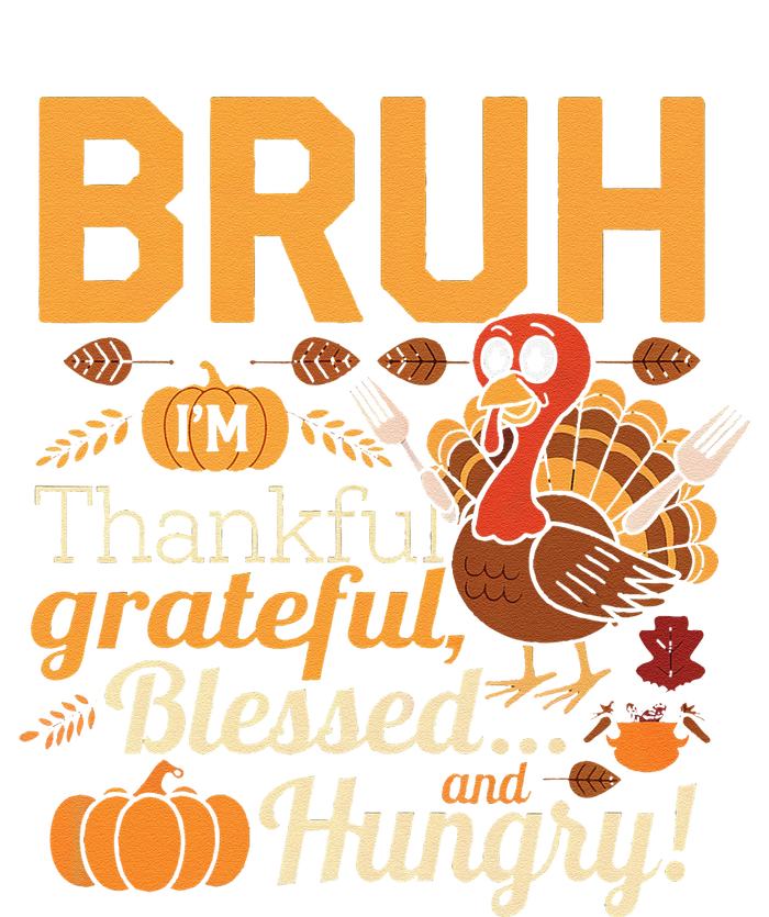 Thanksgiving Bruh Thankful Blessed Gift Kids T-Shirt