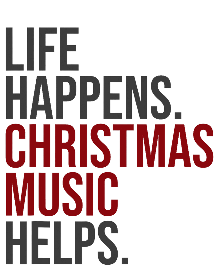 Life Happens Christmas Music Helps Valucap Bio-Washed Visor