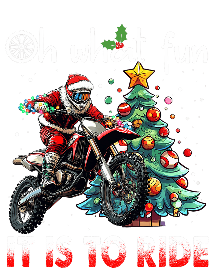 Oh What Fun It Is To Ride Motocross Christmas Women's Fleece Hoodie