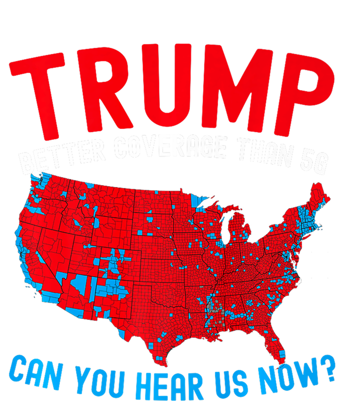 Trump Better Coverage Than 5g Can You Hear Us Now Usa Map Drawstring Bag