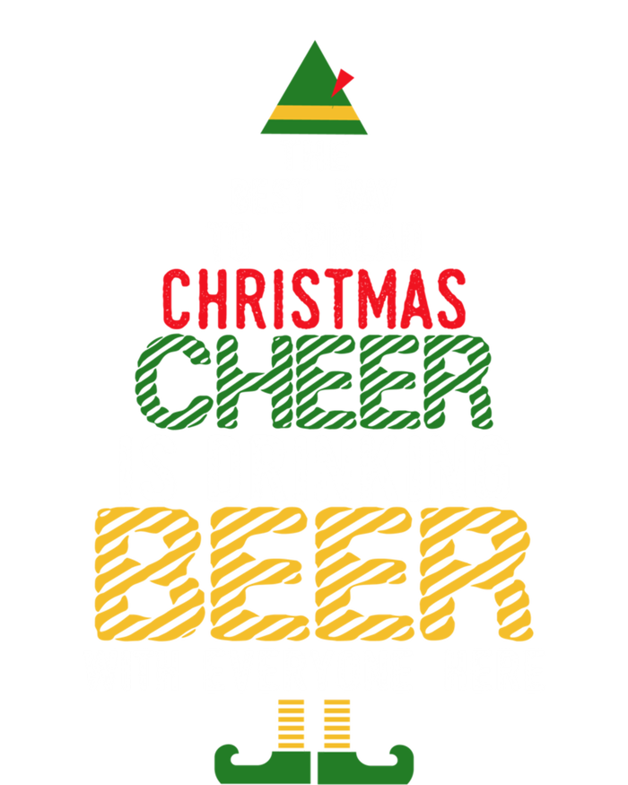 Christmas Cheer Elf Funny Naughty Santa Elf Beer Funny Gift T-Shirt