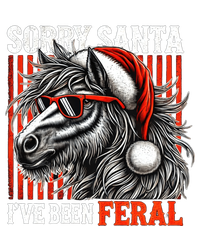 Funny Christmas Horse Saying Sorry Santa IVe Been Feral Gift Premium Hoodie