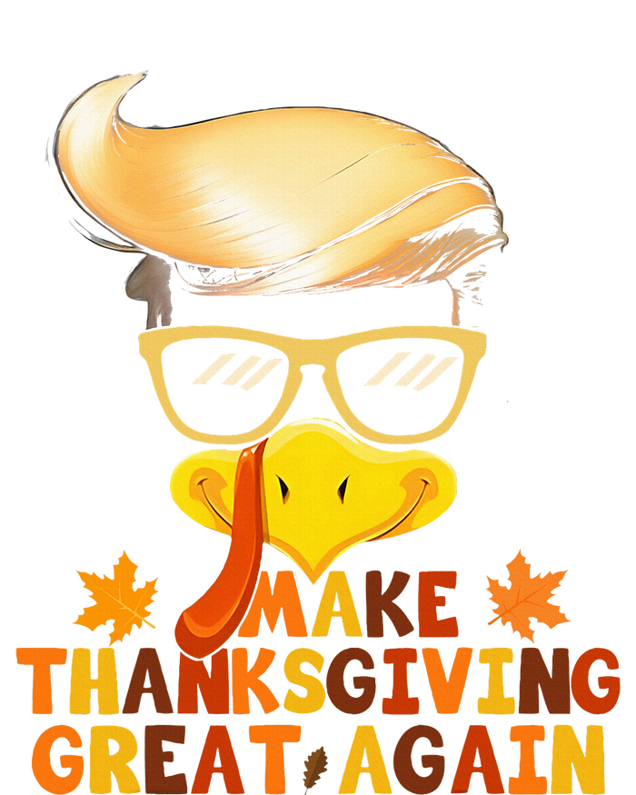 Make Thanksgiving Great Again Trump Turkey Funny 2024 Women's Perfect Tri Tunic Long Sleeve Shirt