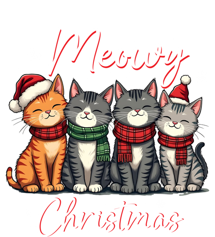 Meowy Christmas Cute Kitten Cat Lover Funny Festive Holidays Gift T-Shirt