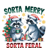 Sorta Merry Sorta Feral Christmas Raccoon Xmas T-Shirt