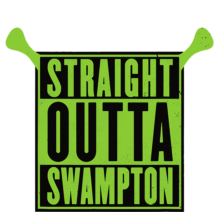 Ogre Halloween Straight Outta Swampton Funny Costume Large Microfiber Waffle Golf Towel