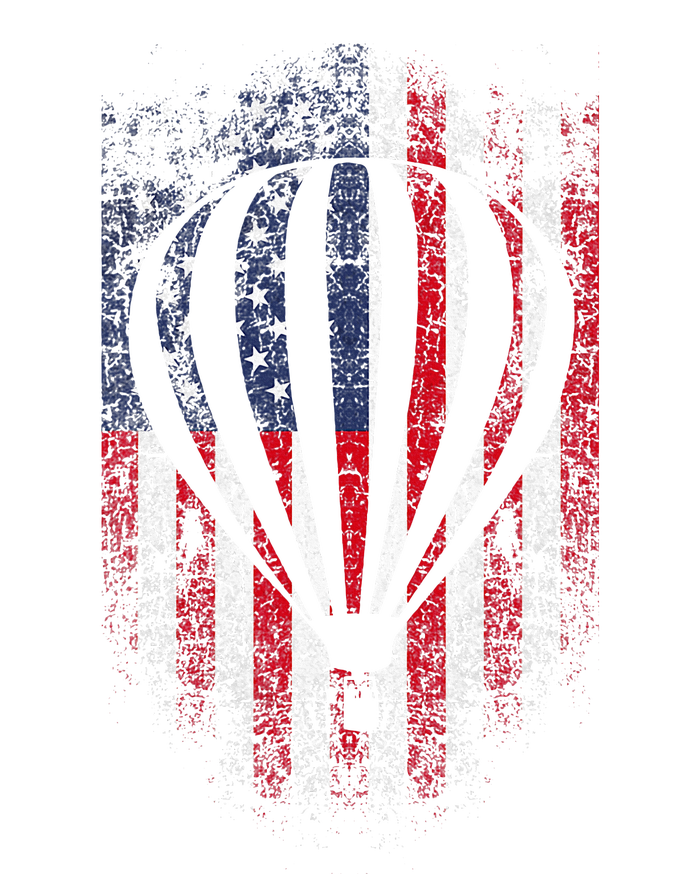 Hot Air Balloon Vintage Usa Flag 7-Panel Snapback Hat