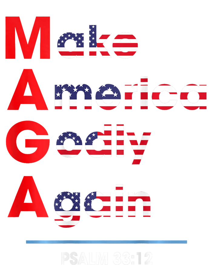 Make America Godly Again (On Back) Women's Flannel Pajama Set