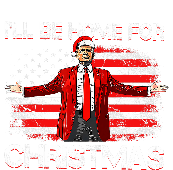 Trump 2024 ILl Be Home For Christmas Funny Trump Xmas 2024 T-Shirt