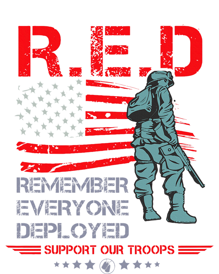 Red Friday Military  Remember Everyone Deployed Tall Sweatshirt