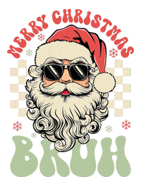 Merry Christmas Bruh Santa Sunglasses Retro Long Sleeve Pajama Set