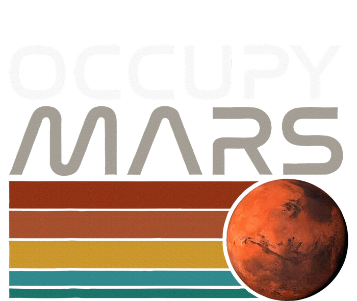 Occupy Mars Astronomy Space Explorer Rocket Vintage T-Shirt